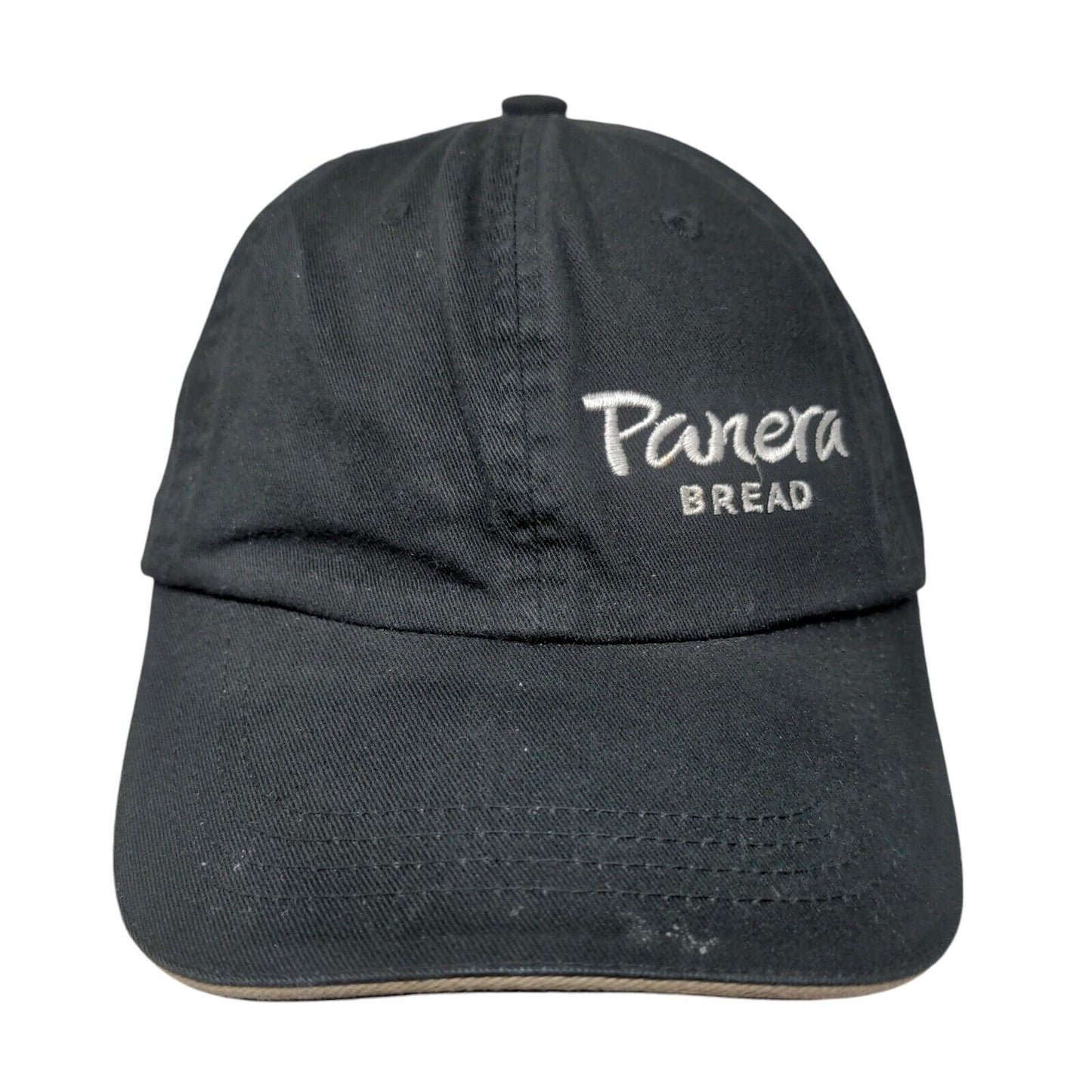 Panera Bread Strapback Hat Black One Size Embroidered Port Authority