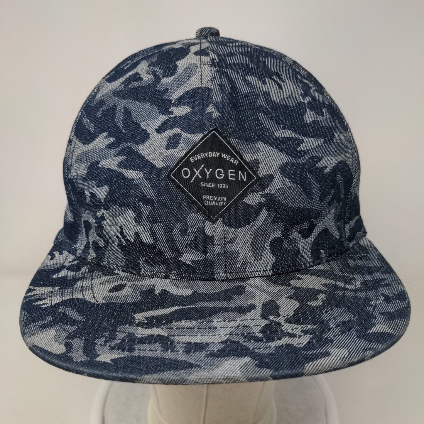 Oxygen Everyday Wear Since 1996 Snapback Hat Camouflage One Size Adjustable