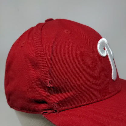 Fan Favorite MLB Strapback Hat Red OSFA Philadelphia Phillies Embroidered Logo