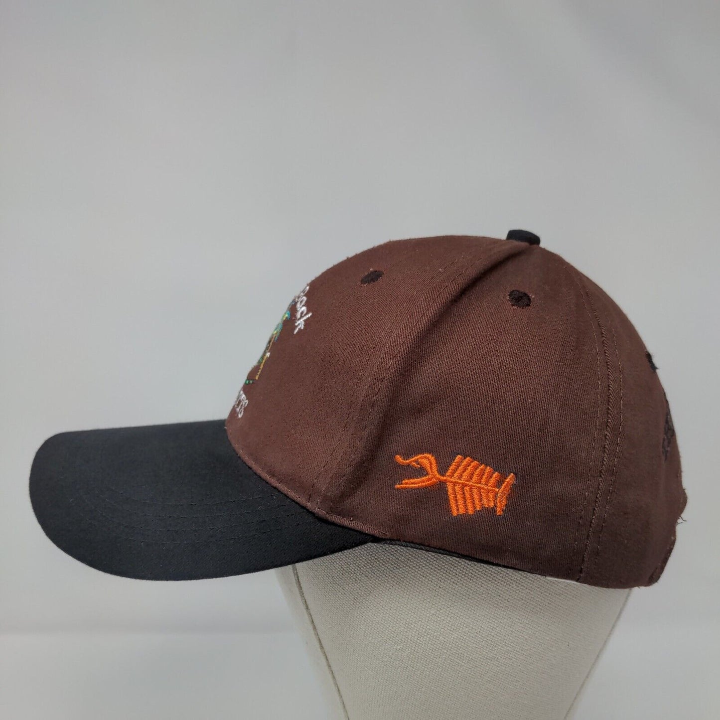 Kickin' Back St. Kitts Strapback Hat Brown 58cm The Sugar City 6 Panel