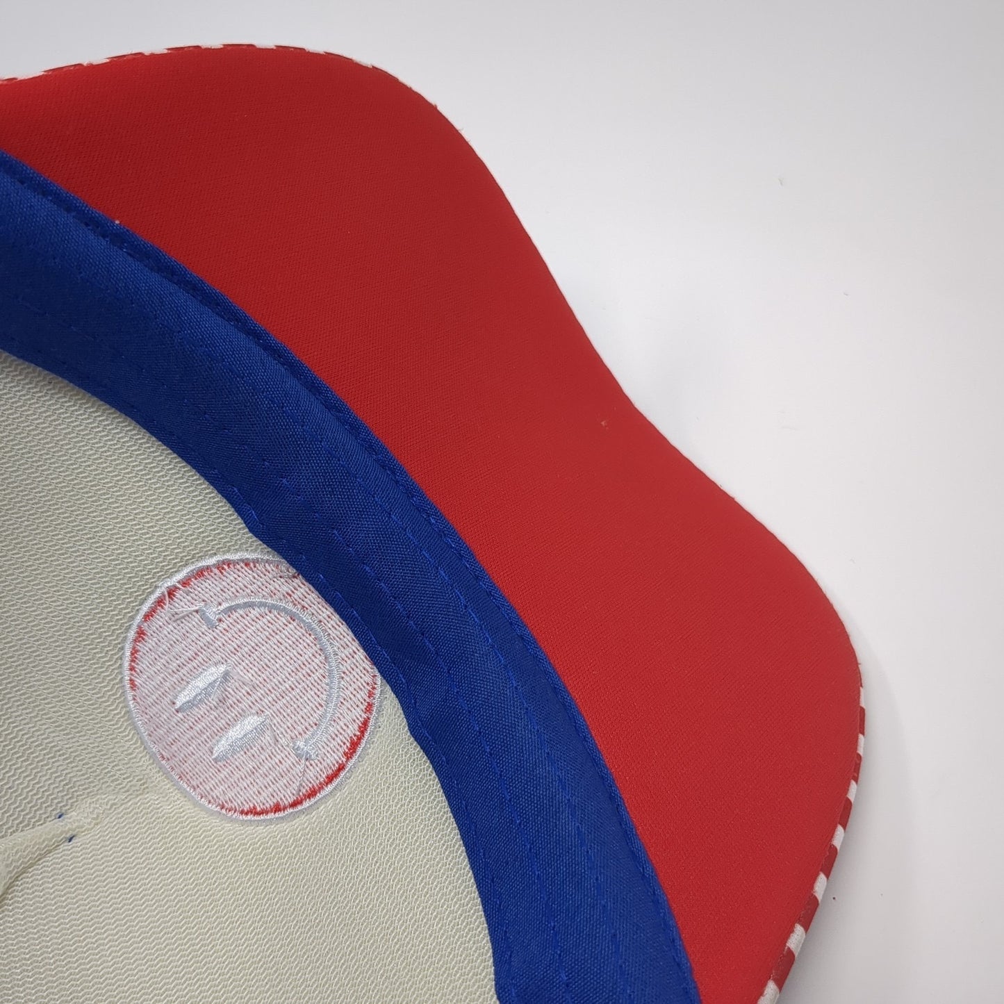 Smiley Face Stars & Stripes Trucker Hat Multicolor One Size Mesh Back Patriotic