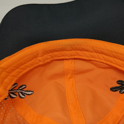 Blue Line Little Caesars Baseball Cap Orange One Size Perforated Strapback Hat