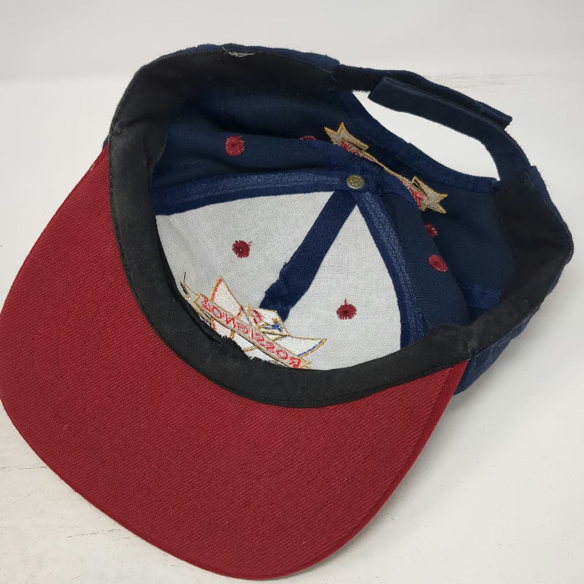Rossignol Baseball Cap Blue Red One Size Embroidered Logo Strapback Hat Skiing