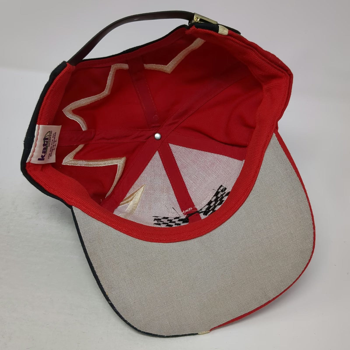 Kati Baseball Cap Red Black One Size Boole & Babbage Kickoff 99 Racing Hat