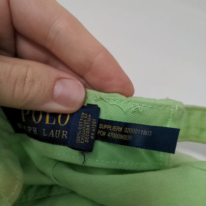 Polo Ralph Lauren Small Pony Slideback Hat Green One Size Embroidered