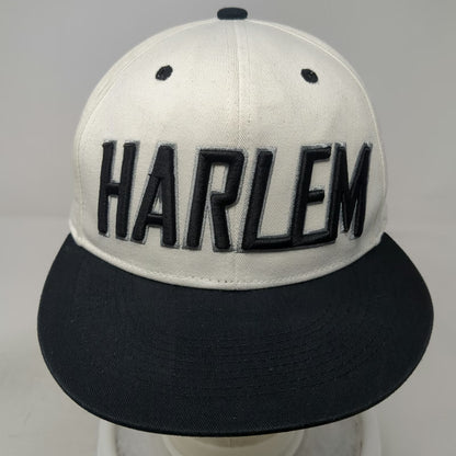 L.O.G.A. Harlem Snapback White One Size Hat Raised Embroidery Green Undervisor