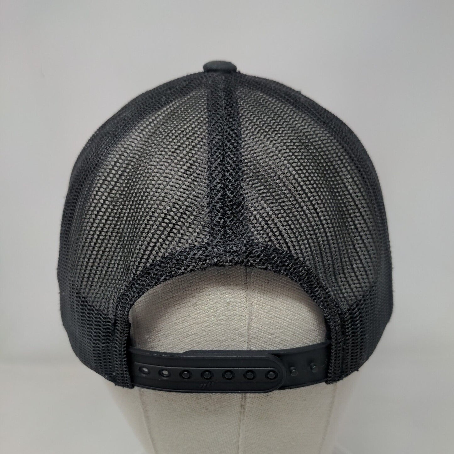 Everlasting Image Snapback Mesh Back Trucker Hat Black One Size Yupoong