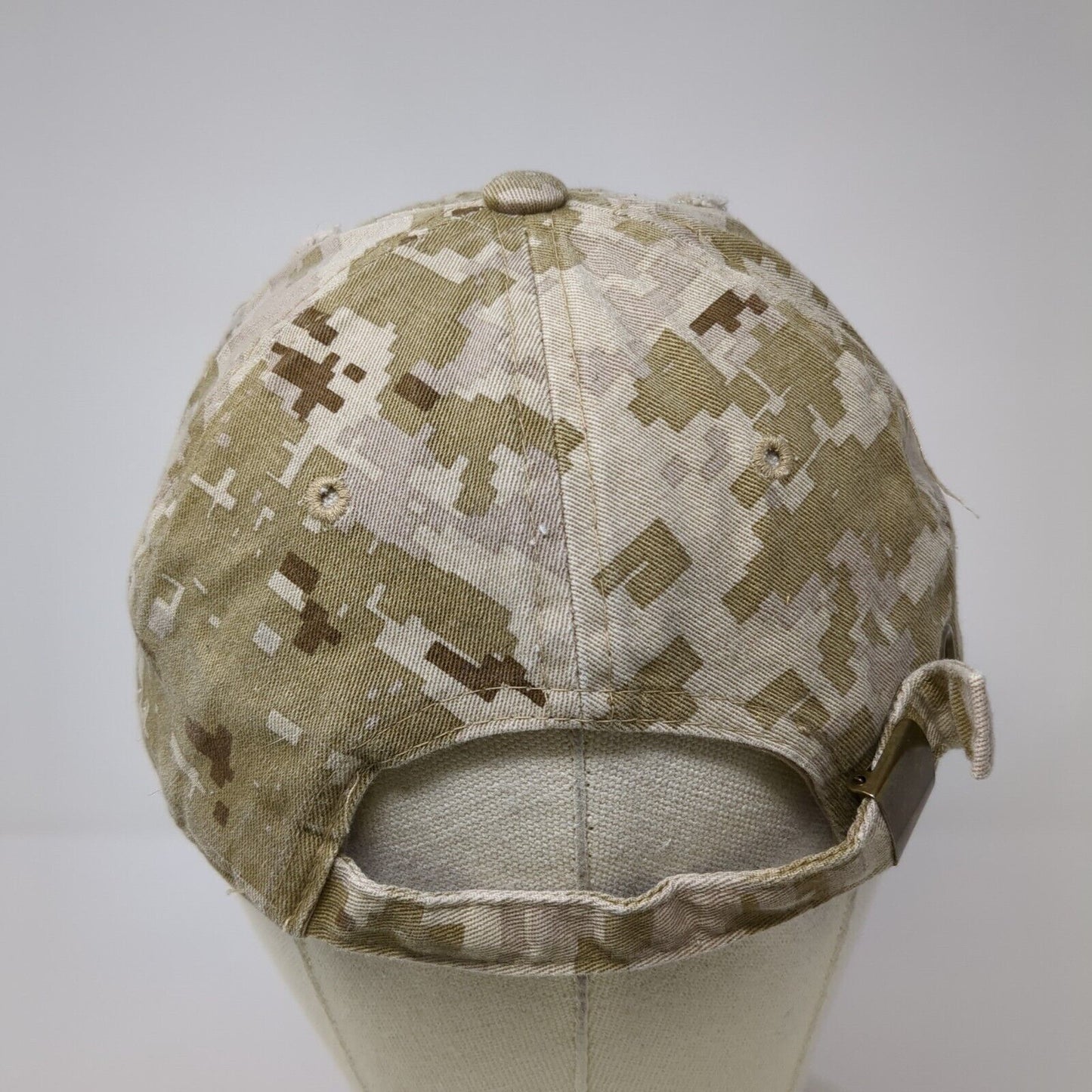 Air Force Slideback Hat Camouflage One Size Adjustable Embroidered Distressed