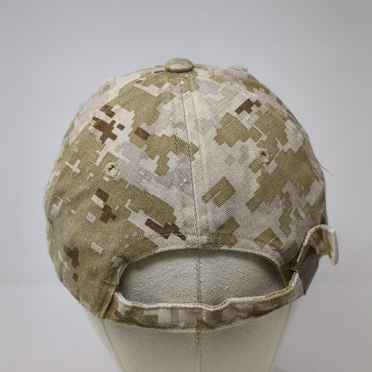 Air Force Slideback Hat Camouflage One Size Adjustable Embroidered Distressed