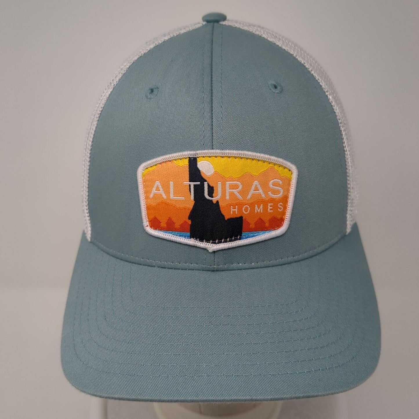 Alturas Homes Patch Fitted Trucker Hat Blue L/XL Mesh Back Richardson