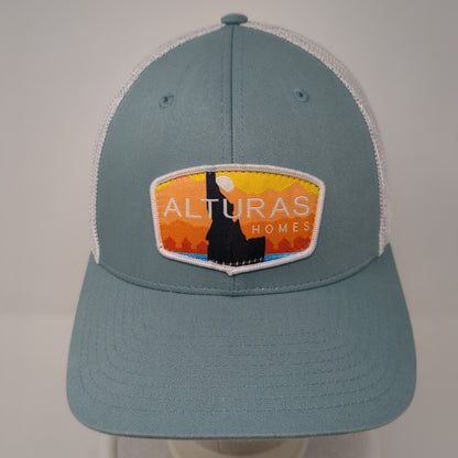 Alturas Homes Patch Fitted Trucker Hat Blue L/XL Mesh Back Richardson