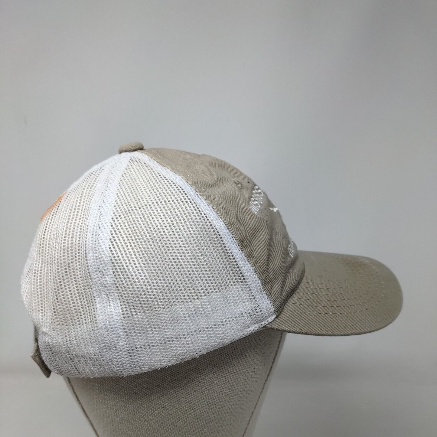 Mississippi Tennessee Transformers Inc Strapback Trucker Hat Tan OSFM Mesh Back
