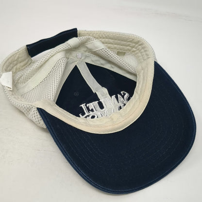 Samuel Adams Baseball Cap Blue One Size Mesh Back Beer Logo Strapback Hat Boston
