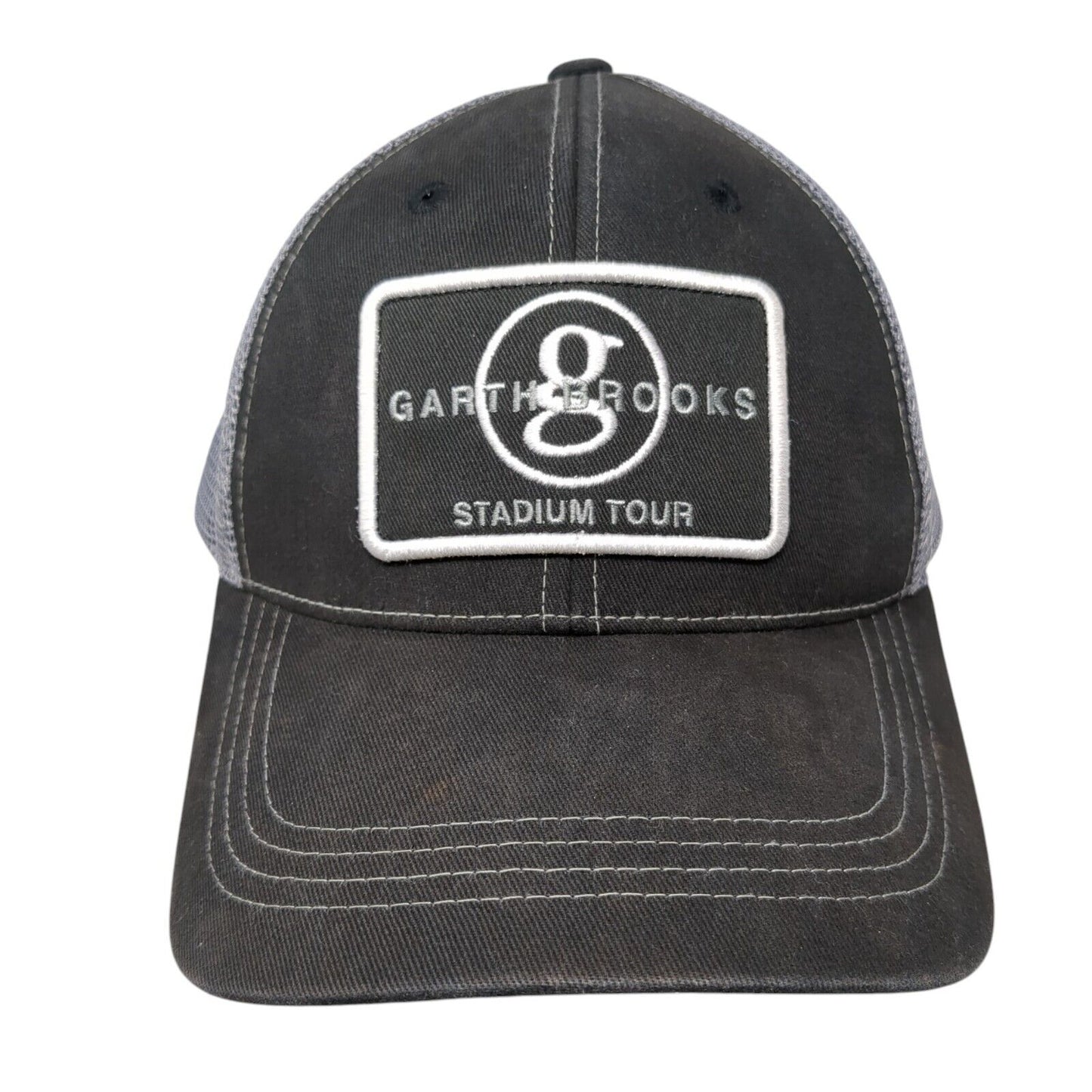 Garth Brooks Stadium Tour Snapback Tucker Hat Black OS Adjustable Mesh Back