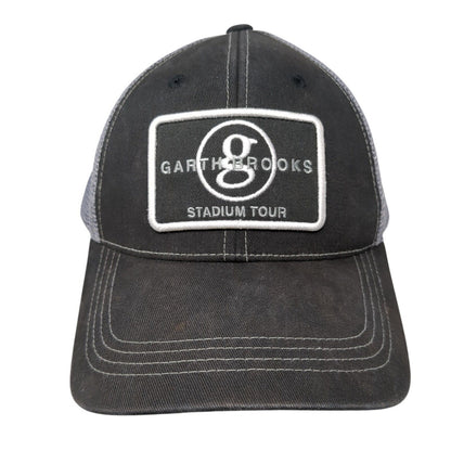 Garth Brooks Stadium Tour Snapback Tucker Hat Black OS Adjustable Mesh Back