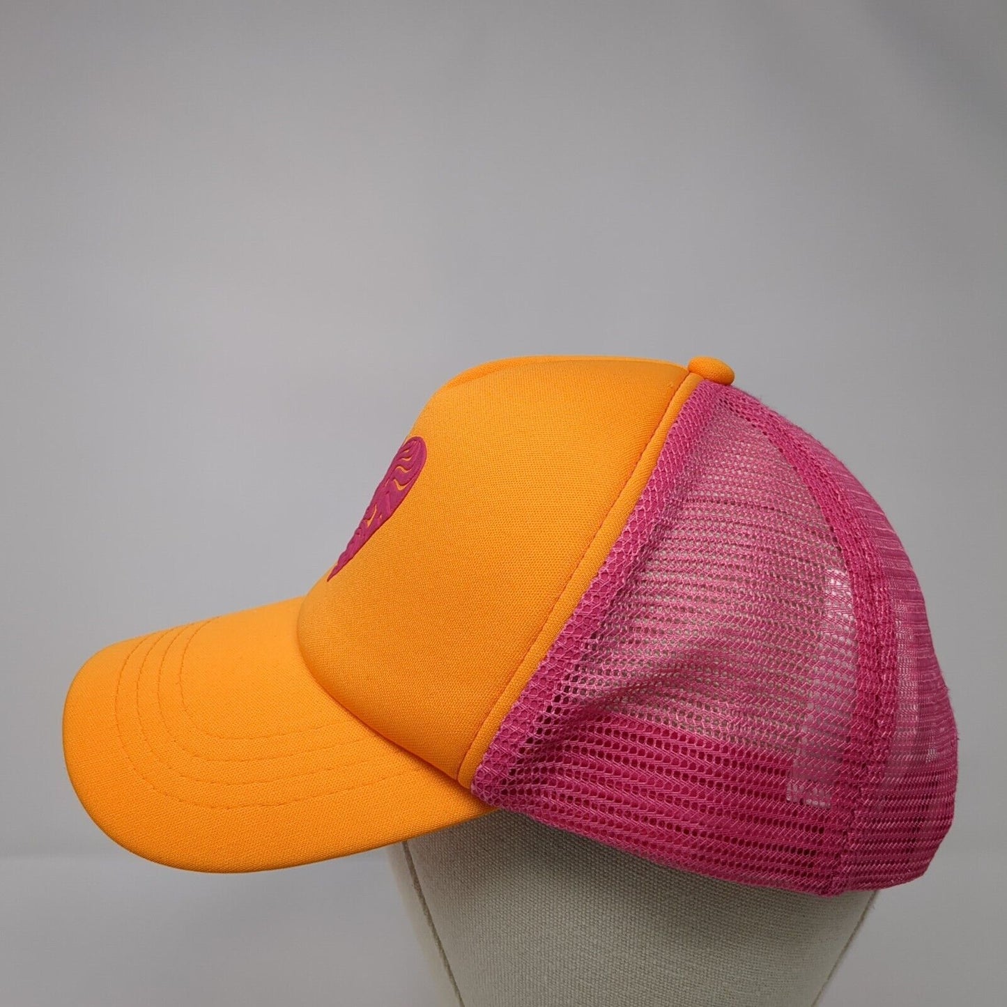 Heart Snapback Mesh Back Trucker Hat Multi One Size Colorblock Rubi