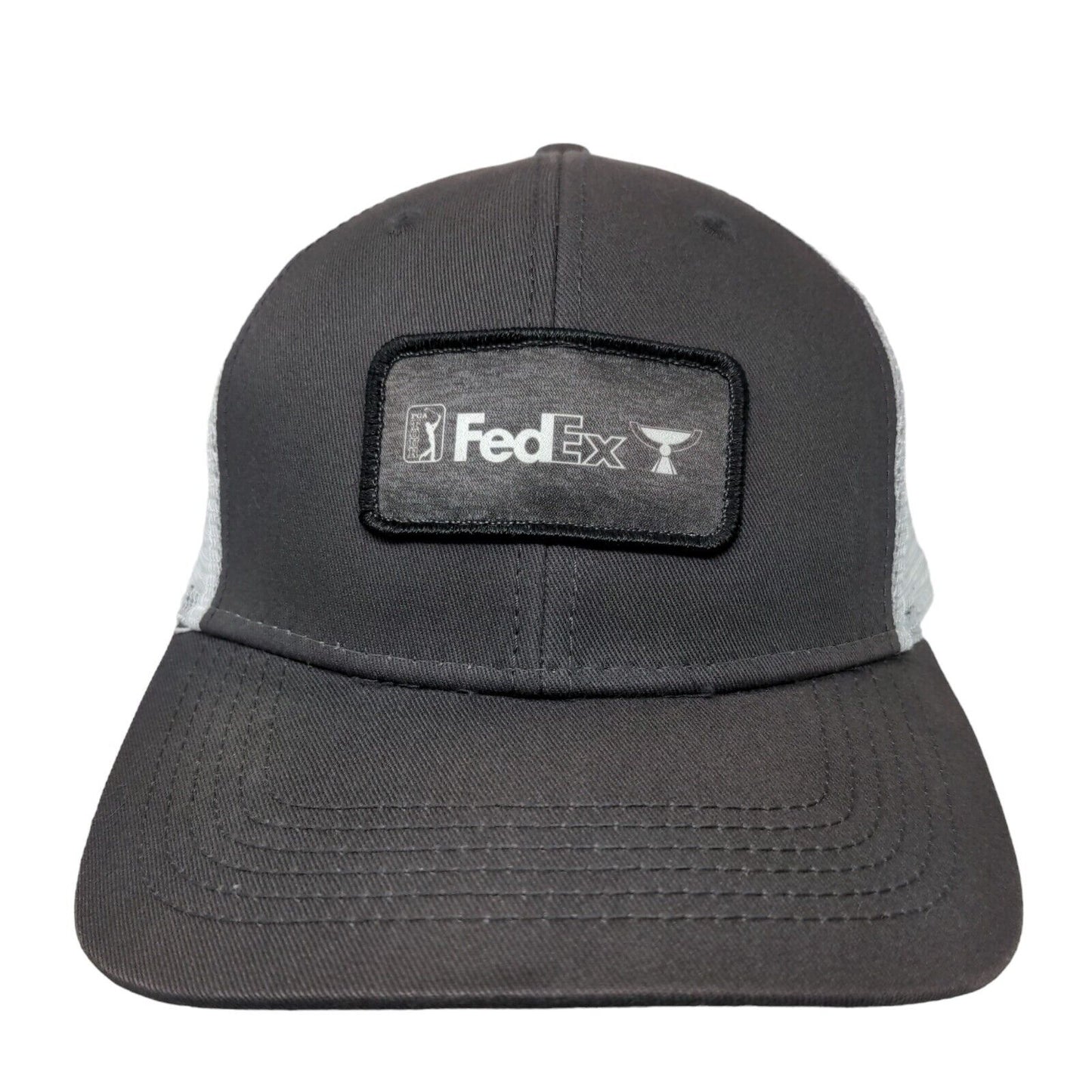 FedEx PGA Tour Snapback Mesh Back Trucker Hat Gray One Size Paramount