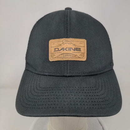 Dakine Snapback Trucker Hat Black One Size Adjustable Mesh Back 6 Panel