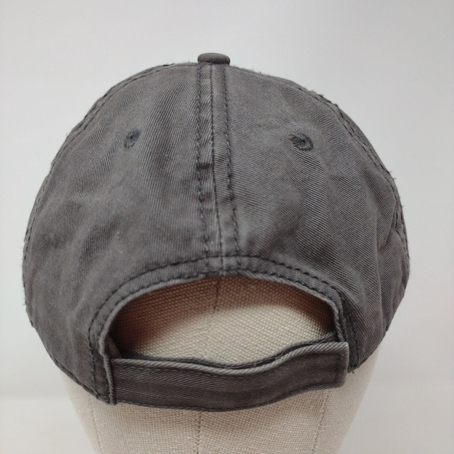Ocean Shores Washington Strapback Hat Gray OSFA Embroidered Jacobson