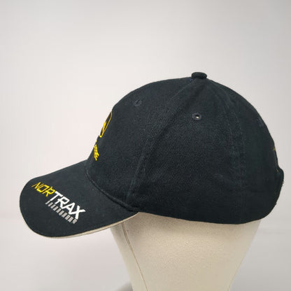 John Deere Baseball Cap Black One Size Nortrax Logo American Flag Strapback Hat