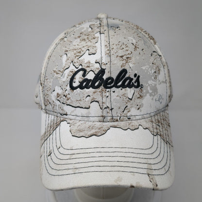 Cabela's Snapback Hat Tundra Camo One Size Adjustable Embroidered