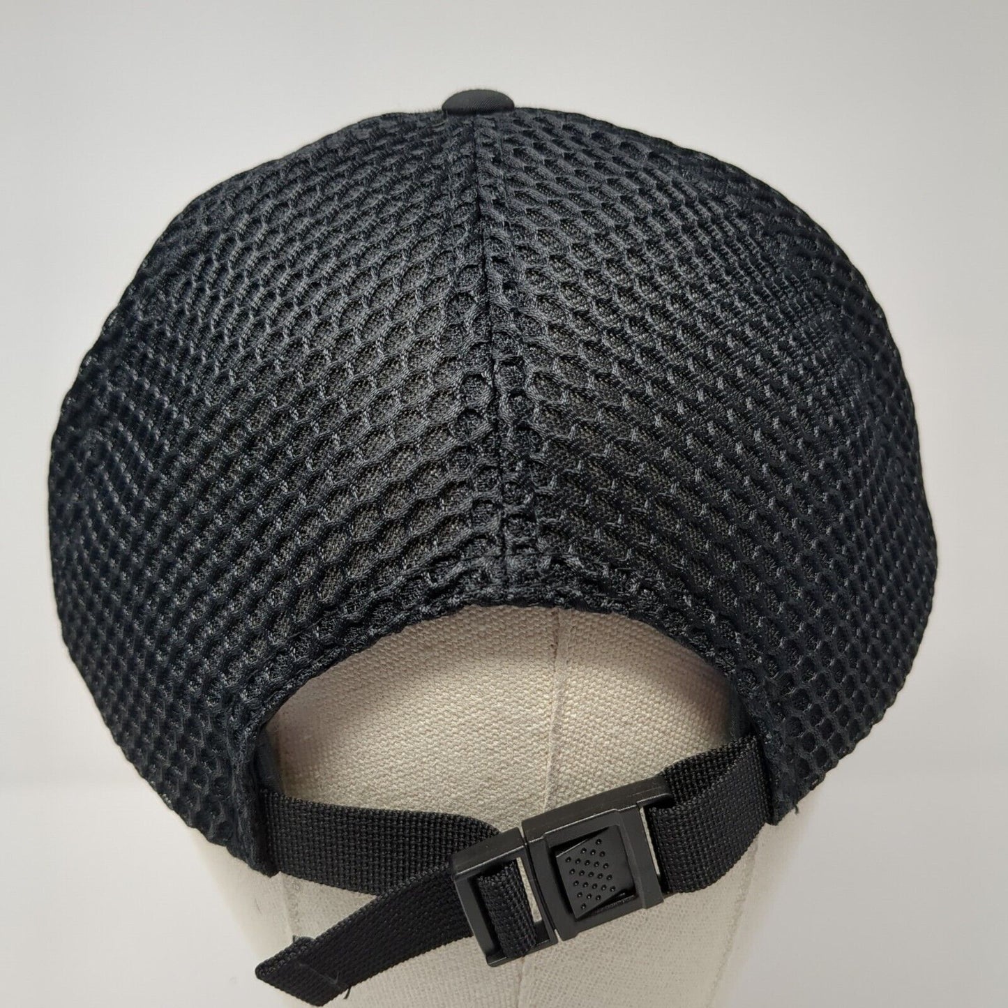 RAD Strapback Mesh Back Hat Black One Size Adjustable Solid Outdoor