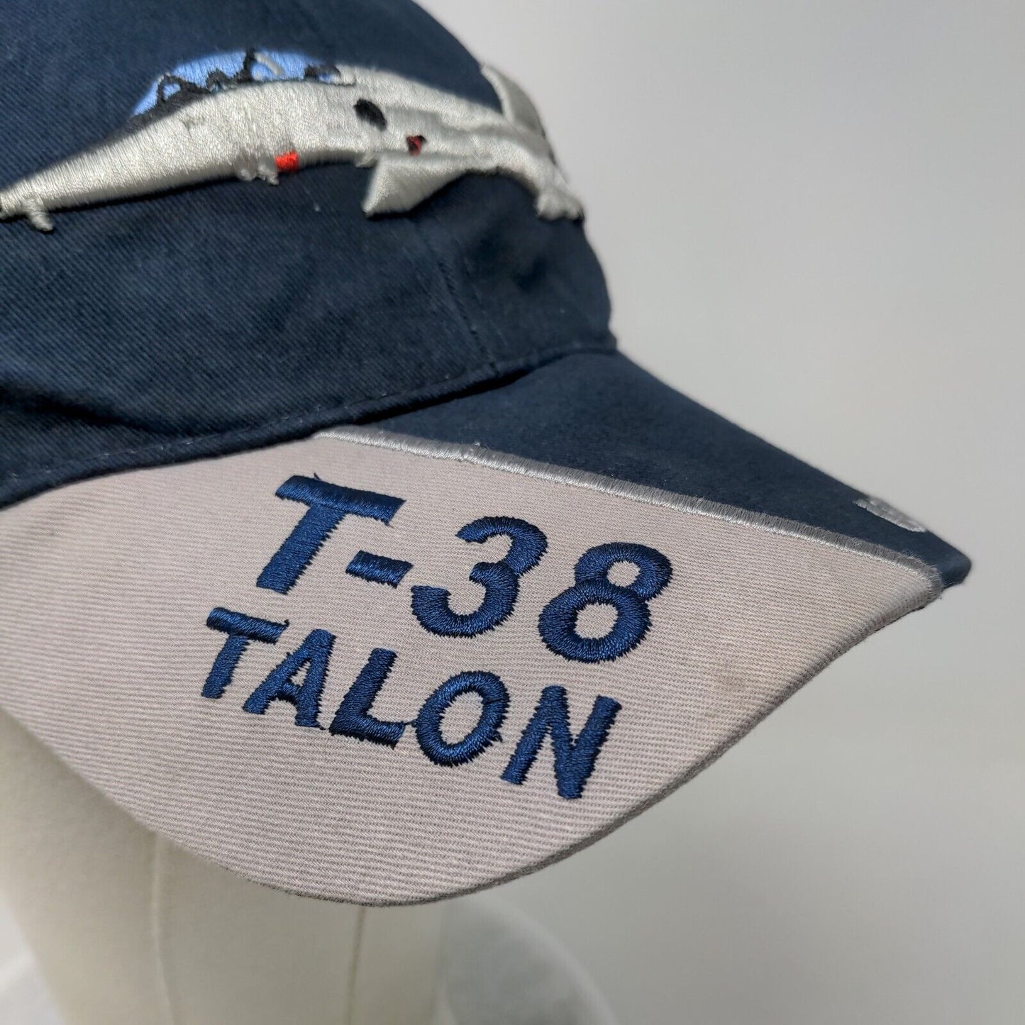 U.S. Air Force T-38 Talon Strapback Hat Blue OSFM Embroidered Eagle Crest