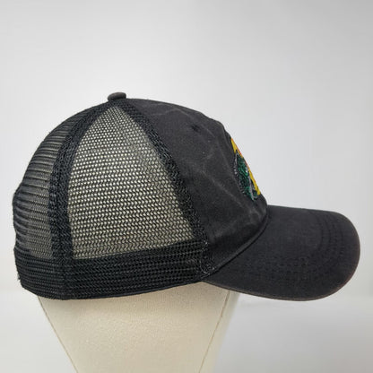 Bass Pro Shops Trucker Hat Black One Size Mesh Back Snapback Bass Fish Patch