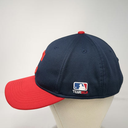 OC Sports MLB Cleveland Guardians Baseball Cap Blue Red One Size Mesh Strapback
