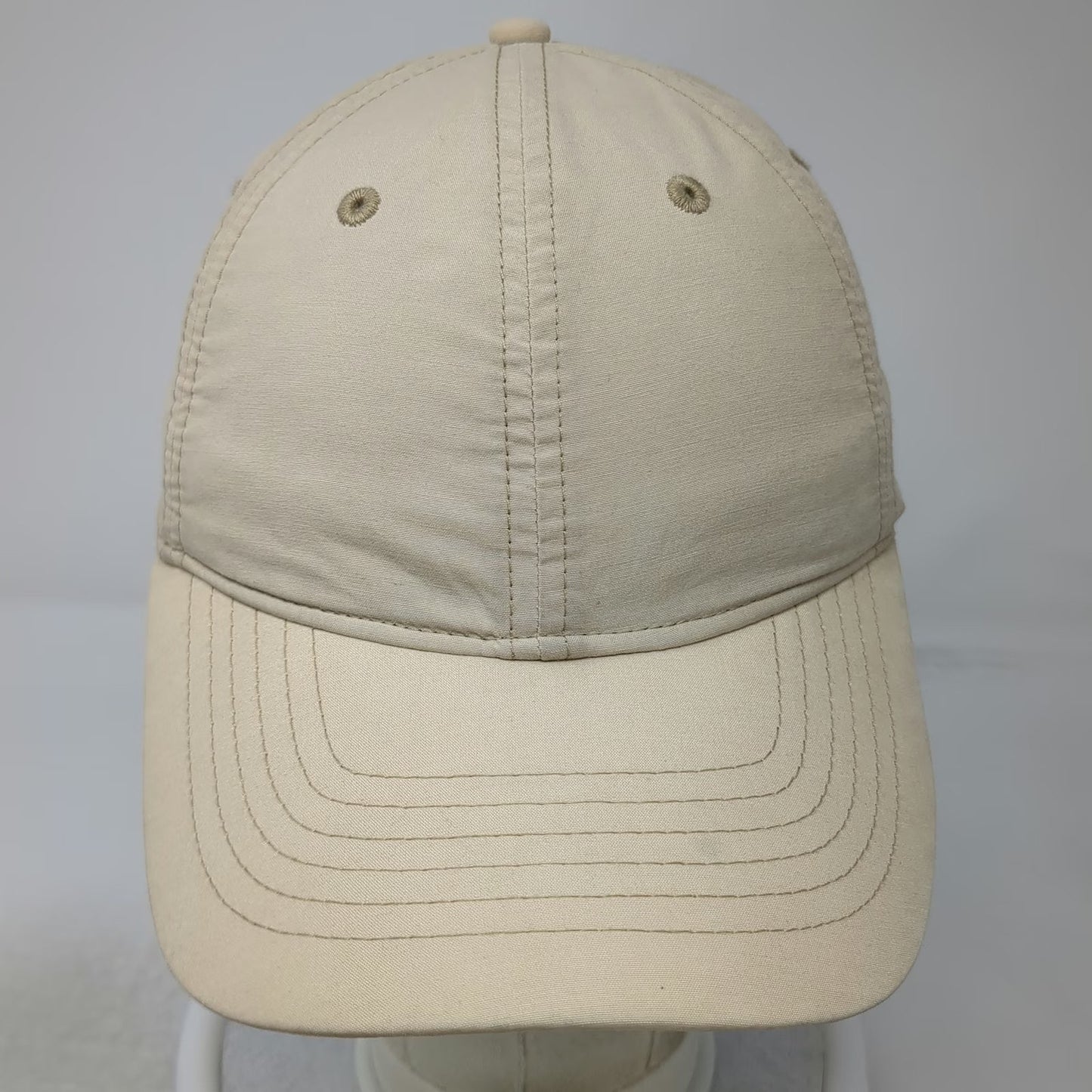 Dockers Baseball Cap Beige One Size Cotton Nylon Blend Slideback Strap Golf Hat