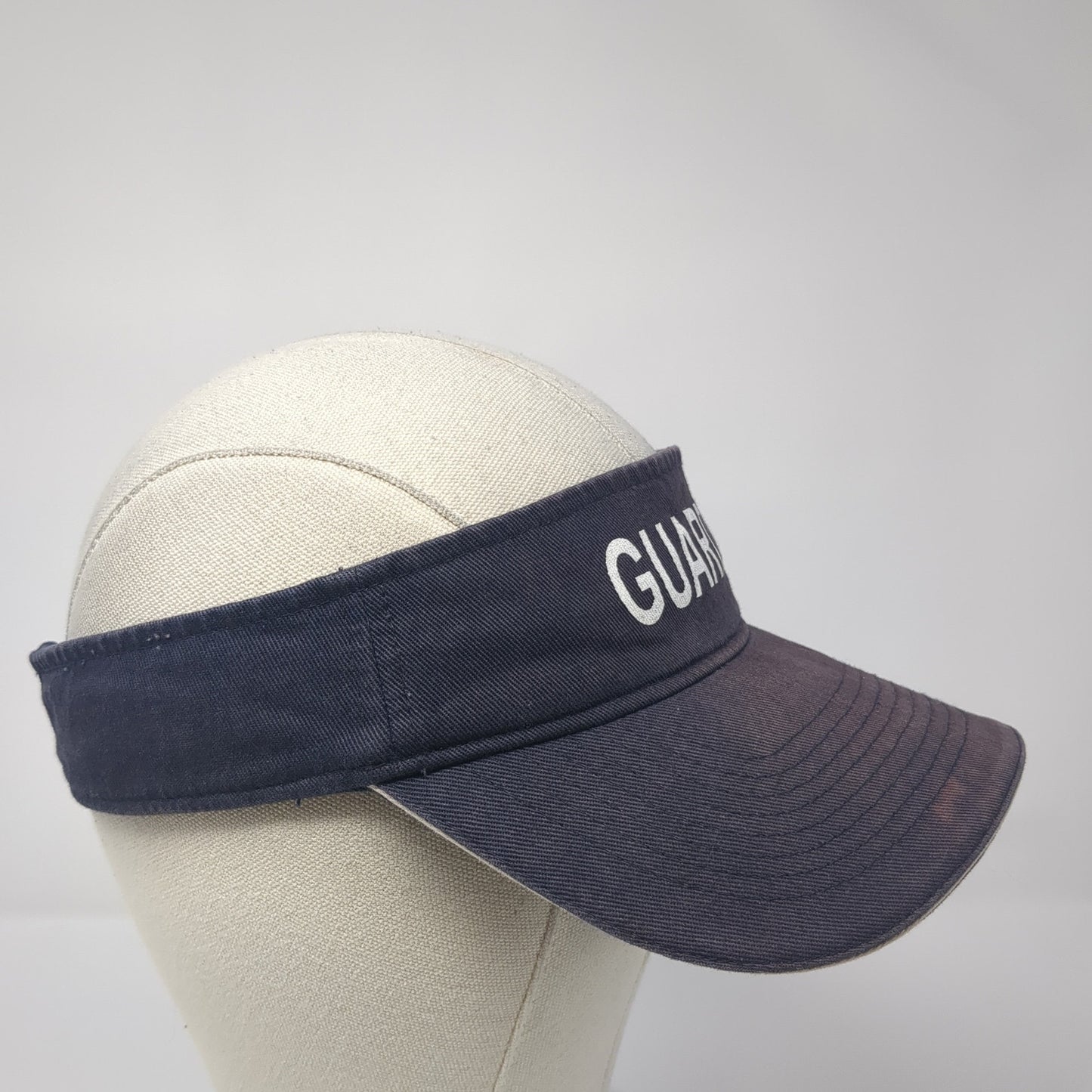 Guard Strapback Visor Hat Blue One Size Adjustable Outdoor Toppers