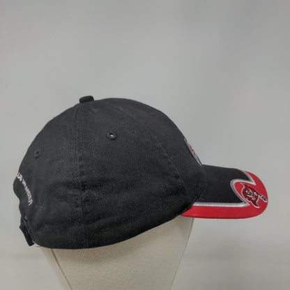 Tampa Bay Buccaneers Strapback Hat Black Red Stadium Club Logo NFL Embroidered