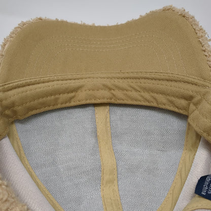 Simply Southern Baseball Cap Beige One Size Sherpa Fleece Glitter Slideback Hat