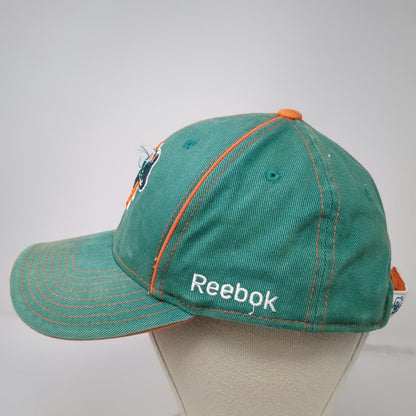 Miami Dolphins NFL Reebok Green Orange One Size Cap Embroidered Strapback Hat