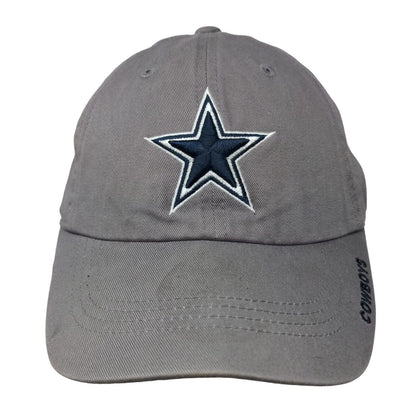 NFL Dallas Cowboys Slideback Hat Gray OSFA Embroidered Logo Spell Out