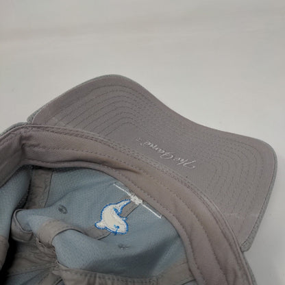 The Game Slideback Hat Gray OSFM Embroidered DS DMF8 Shark Logo Nylon Blend
