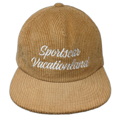 Overcrest 5 Panel Brown One Size Hat Corduroy Sportswear Vacationland Slideback