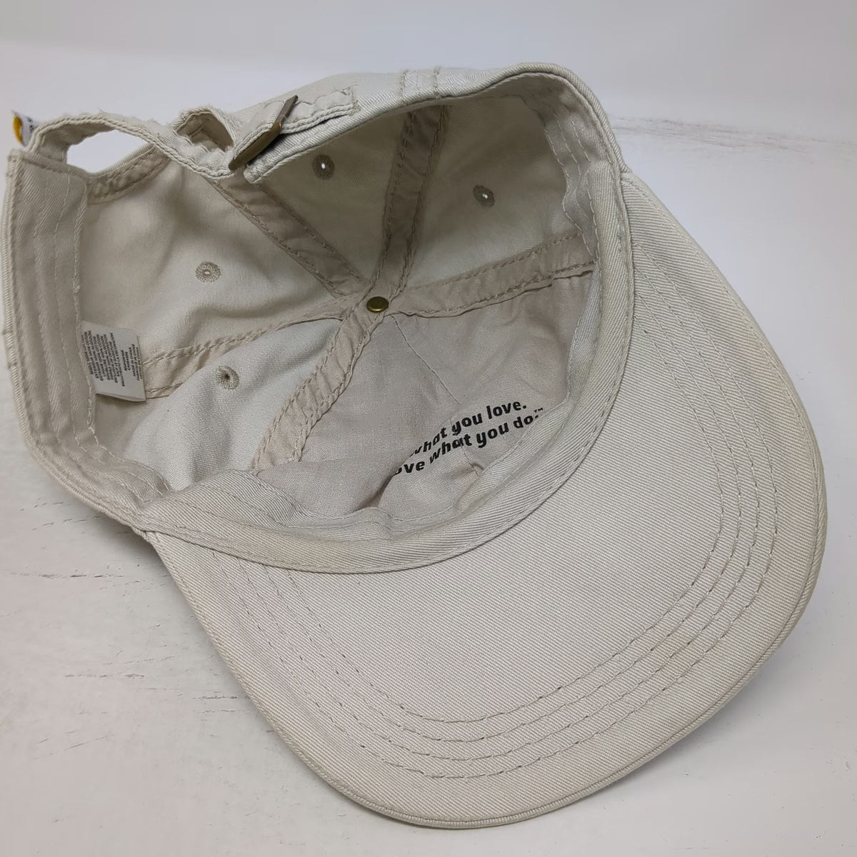 Life is Good Baseball Cap Beige One Size Adjustable Strapback Cotton Hat Quote