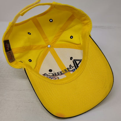 B.T.C. Club America Soccer Baseball Cap Yellow One Size Strapback Mexico Hat