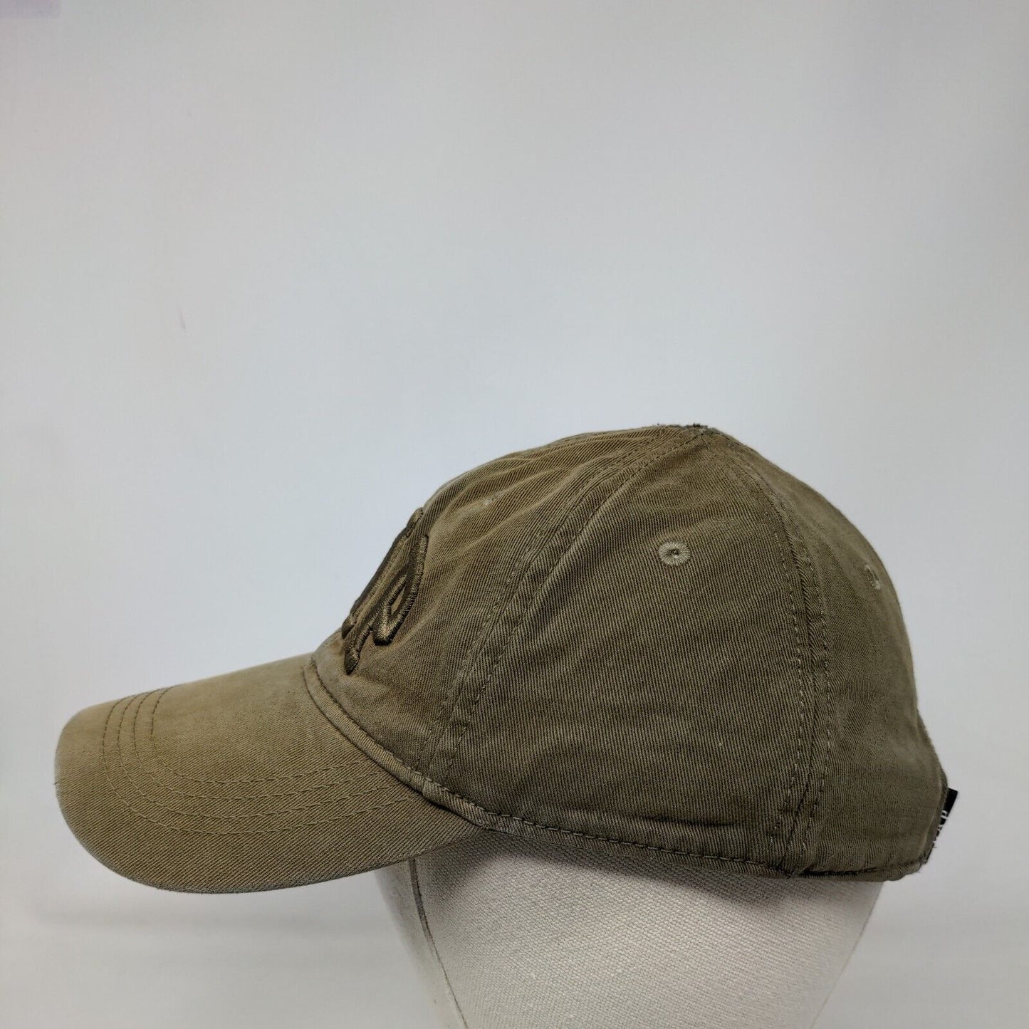 Gap Stretch Strapback Hat Brown One Size Embroidered Solid 6 Panel