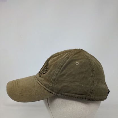 Gap Stretch Strapback Hat Brown One Size Embroidered Solid 6 Panel