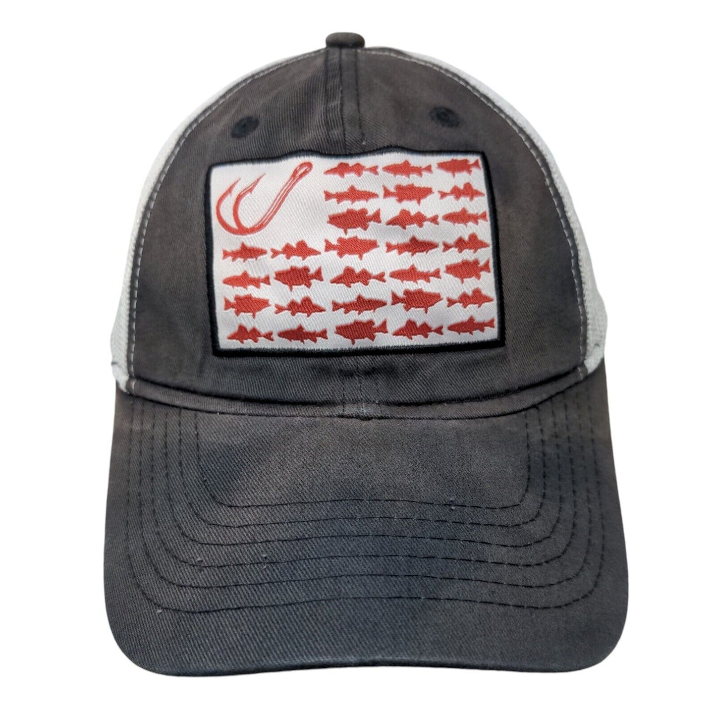 Field & Stream Fish Flag Fitted Mesh Back Trucker Hat Blue One Size