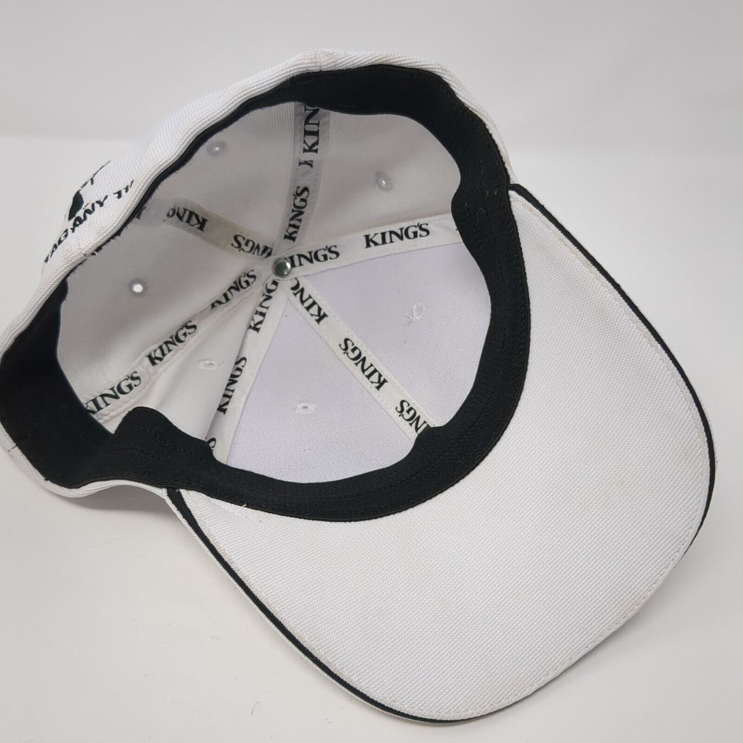 Kings Any Tag Any Time Fitted Hat White L/XL Patch Logo Vented Holes 6 Panel