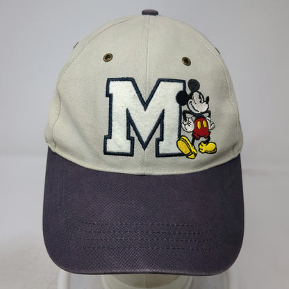 Disneyland Resort Mickey Mouse M Beige Blue One Size Baseball Cap Hat Strapback