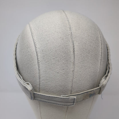 Lincoln Park Zoo Sun Visor Hat Gray One Size Adjustable Strap Embroidered Jhats