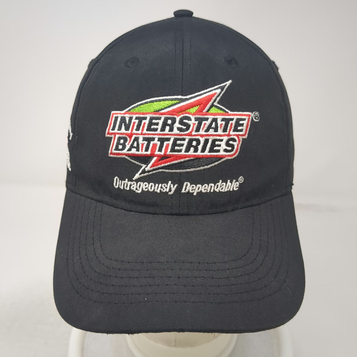Interstate Batteries Baseball Cap Black One Size Joe Gibbs Racing Team Logo Hat