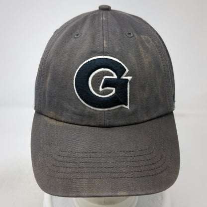 47 Brand Georgetown Hoyas NCAA Gray Cap L Green Underbrim Fitted Script Back Hat
