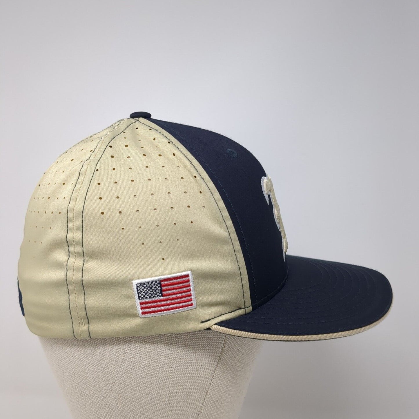 M Vikings Fitted Hat Multicolor XS-S Embroidered Laser Cut Richardson