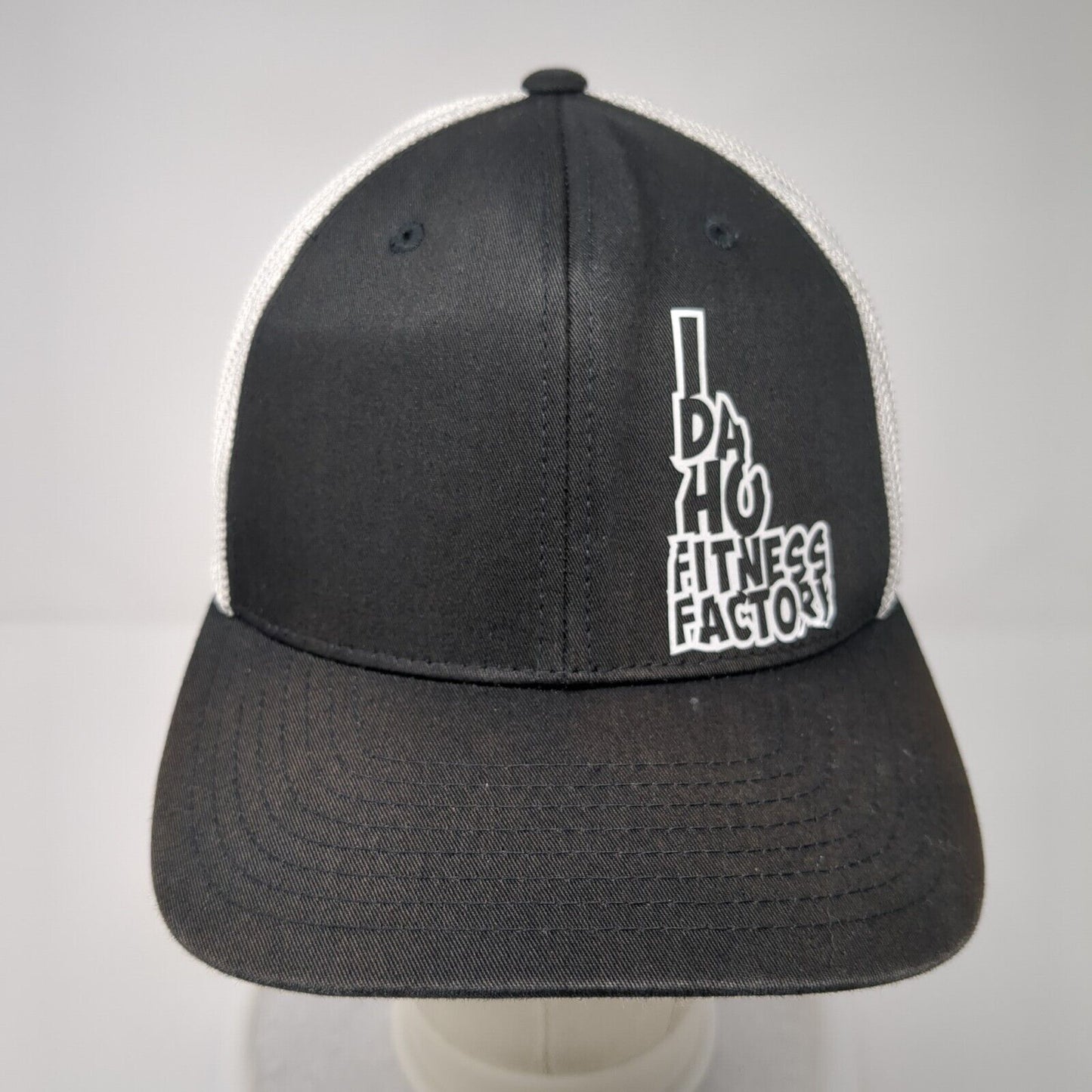 Idaho Fitness Factory Fitted Mesh Back Trucker Hat Black L/XL Flexfit