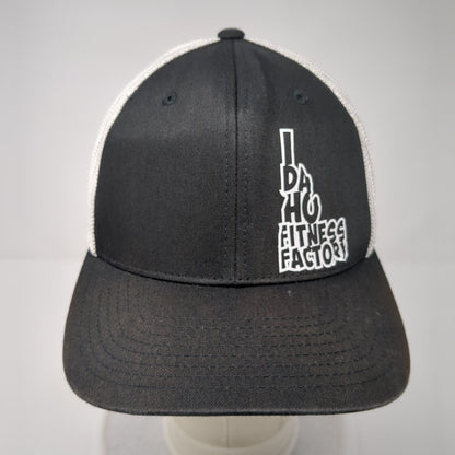 Idaho Fitness Factory Fitted Mesh Back Trucker Hat Black L/XL Flexfit